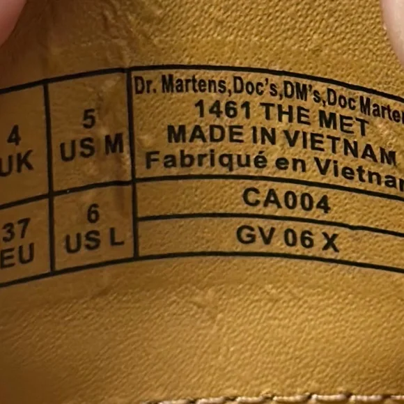 Dr. Martens x The Met 1461 Fuji leather shoes NWOT - Picture 9 of 9